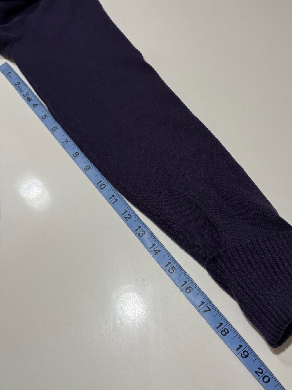 Off-Shoulder Ribbed Knit Sweater - Purple - Picture 7 of 7